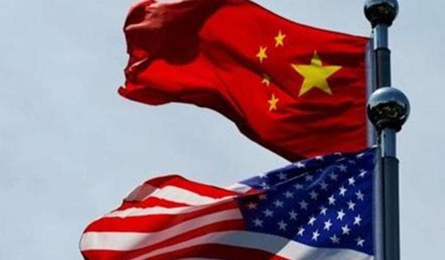 Chinese and U.S. flags.(Reuters Photo)