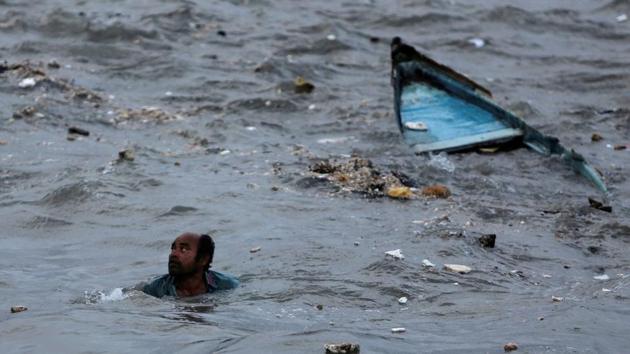 While five of the nine men managed to swim ashore, four others went missing during the incident. Image used for representational purpose only. (Reuters) While five of the nine men managed to swim ashore, four others went missing during the incident. Image used for representational purpose only. (Reuters)