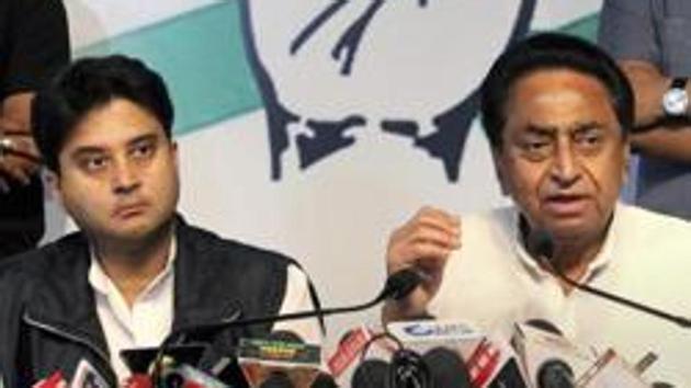 Madhya Pradesh CM Kamal Nath with Jyotiraditya Scindia (PTI file photo) Madhya Pradesh CM Kamal Nath with Jyotiraditya Scindia (PTI file photo)