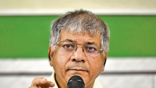 The Congress wanted an alliance with the VBA for Lok Sabha elections but, as usual, Ambedkar had been very impractical, demanding 22 of the 48 seats from the Congress.(HT File) The Congress wanted an alliance with the VBA for Lok Sabha elections but, as usual, Ambedkar had been very impractical, demanding 22 of the 48 seats from the Congress.(HT File)
