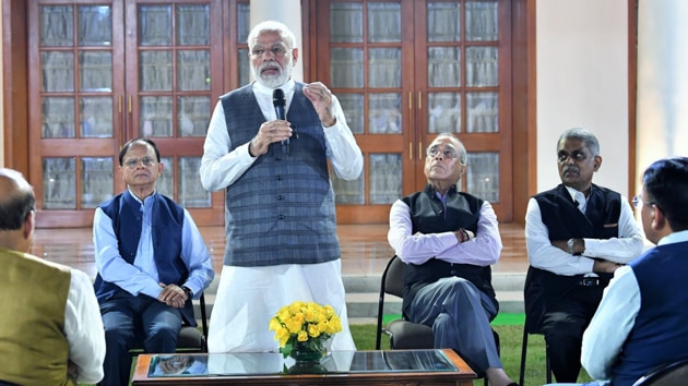 Modi complimented Misra for his “hard-working nature, dedication towards work and his exemplary career as a civil servant.”(Photo: narendramodi/ Twitter)