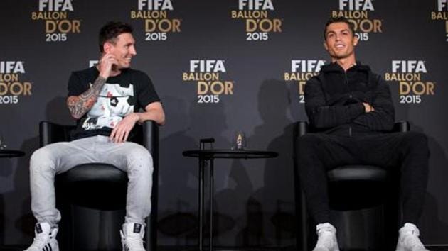 File photo of Cristiano Ronaldo and Lionel Messi.(Getty Images) File photo of Cristiano Ronaldo and Lionel Messi.(Getty Images)