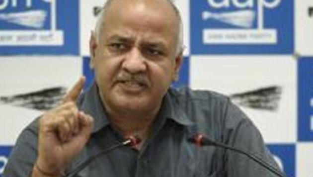 Deputy Chief Minister of Delhi Manish Sisodia(Burhaan Kinu/HT PHOTO)