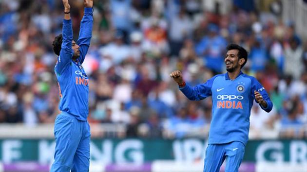 India cricketers Kuldee Yadav and Yuzvendra Chahal.(Getty Images)