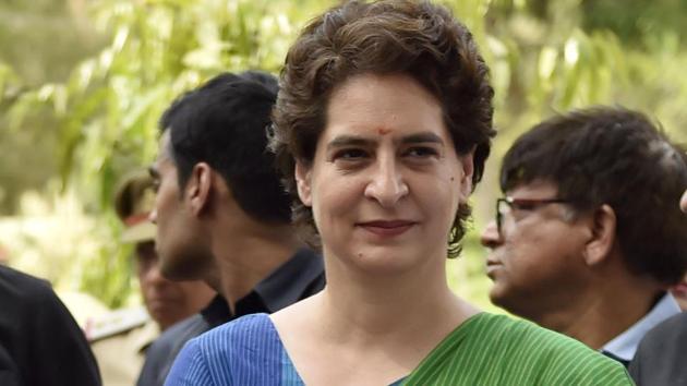 Congress general secretary Priyanka Gandhi.(Ajay Aggarwal/HT PHOTO)