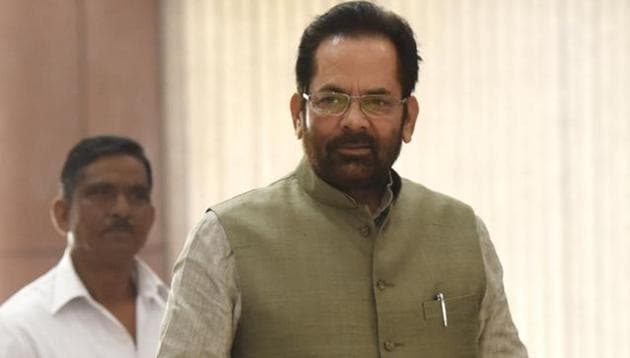 Minority affairs minister , Mukhtar Abbas Naqvi believes abrogation of Article 370 was necessary. (Mohd Zakir/ Hindustan Times) Minority affairs minister , Mukhtar Abbas Naqvi believes abrogation of Article 370 was necessary. (Mohd Zakir/ Hindustan Times)