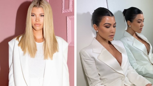 Some users on social media roasted Sofia for appearing to copy Kourtney’s look.(Instagram)