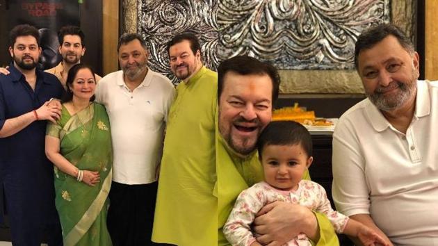 Rishi Kapoor visited Neil Nitin Mukesh and his family on Wednesday.