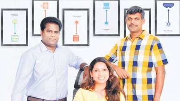 The three co-founders Subbarao, Charu and Ilangovel. The three co-founders Subbarao, Charu and Ilangovel.