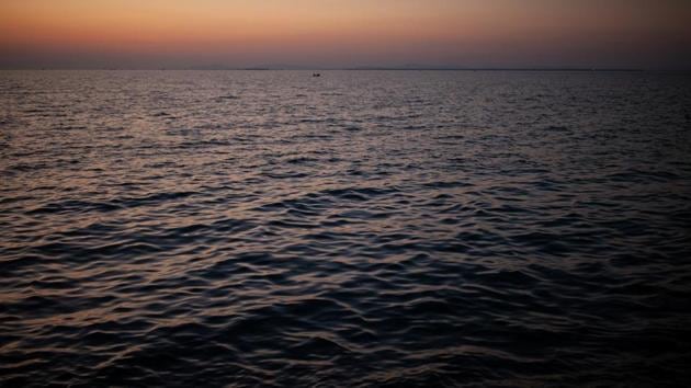 Sunset over the Aegean Sea in Izmir, Turkey. Ahmed says despite working 12-hour days, six days a week, his salary is not enough to pay rent, bills and food. The long hours leave him exhausted, as does the racism he says he sees on Turkey’s streets, public transport and social media. “My dream nowadays is to travel legally to Europe because we are very tired here,” he said. (Ekaterina Anchevskaya / REUTERS) 