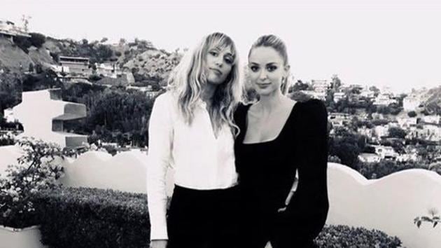 Miley Cyrus with her rumoured girlfriend Kaitlynn Carter. They started dating shortly after her split with husband Liam Hemsworth.