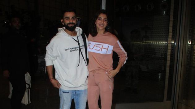 Virat Kohli and Anushka Sharma spotted at Mumbai airport on Thursday.