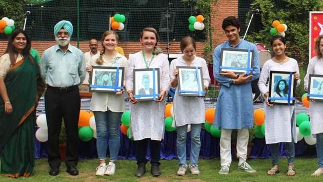 The students have come to learn Hindi language and Indian culture (HT) The students have come to learn Hindi language and Indian culture (HT)