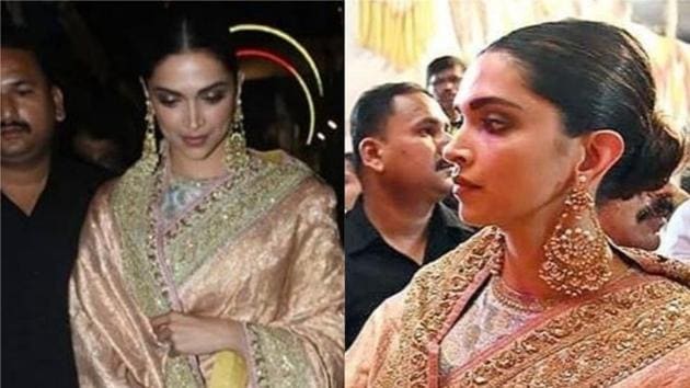 Deepika Paukone looks gorgeous as she visits Lalbaugcha Raja in Mumbai.(Instagram)