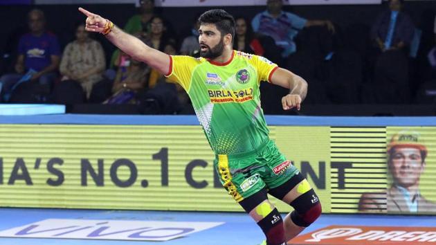 A file photo of Pardeep Narwal.(PKL)