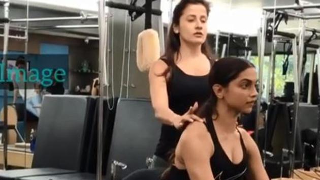 Deepika Padukone trains with Yasmin Karachiwala.