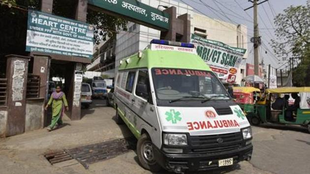 The outpatient department of the Civil Hospital in Sector 10 sees around 20 patients . (Sanjeev Verma/HT PHOTO) The outpatient department of the Civil Hospital in Sector 10 sees around 20 patients . (Sanjeev Verma/HT PHOTO)