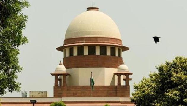 A five-judge Constitution bench headed by Chief Justice Ranjan Gogoi is holding a hearing of the Ram Janmabhoomi-Babri Masjid land dispute case.(Amal KS/HT PHOTO)
