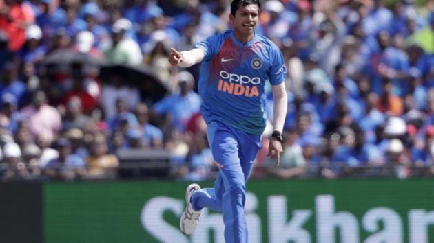 The 26-year-old Saini, who plays domestic cricket for Delhi, made his T20 International debut against the West Indies in Florida (AP) The 26-year-old Saini, who plays domestic cricket for Delhi, made his T20 International debut against the West Indies in Florida (AP)