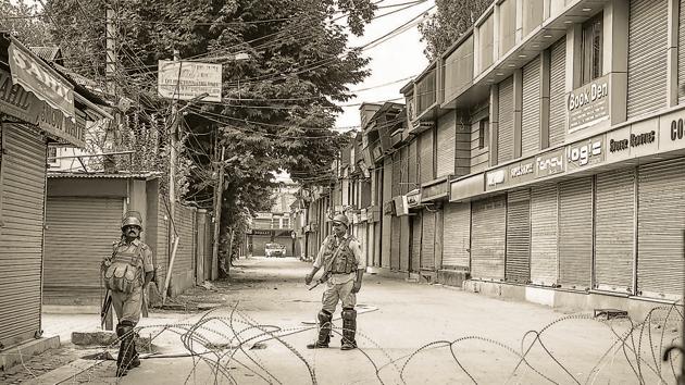Restrictions were imposed when New Delhi had on August 5 scrapped the state’s special status under Article 370 of the Constitution and bifurcated in into Union territories -- Jammu and Kashmir, and Ladakh. (PTI photo) Restrictions were imposed when New Delhi had on August 5 scrapped the state’s special status under Article 370 of the Constitution and bifurcated in into Union territories -- Jammu and Kashmir, and Ladakh. (PTI photo)