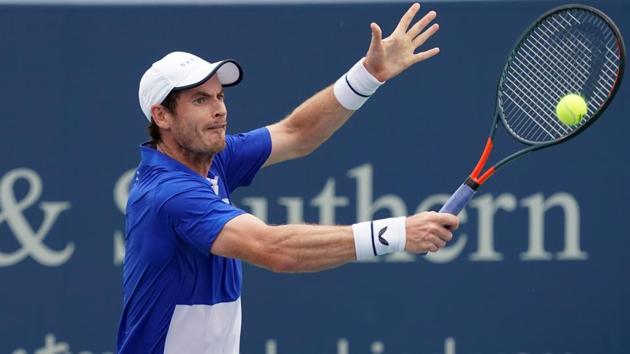 Andy Murray (GBR) returns a shot against Richard Gasquet (FRA).(USA TODAY Sports)