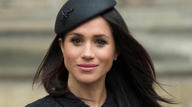 Meghan has made a handful of public appearances since son Archie was born in May but the launch of the fashion collection marks her first official engagement.(HT Photo)