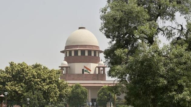 The constitution bench is hearing cross-appeals against the 2010 Allahabad high court verdict (HT FILE) The constitution bench is hearing cross-appeals against the 2010 Allahabad high court verdict (HT FILE)
