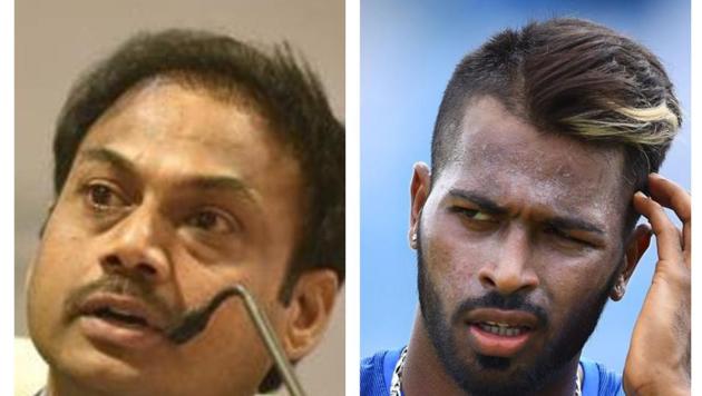 MSK Prasad (L), Hardik Pandya (R)(HT Collage)