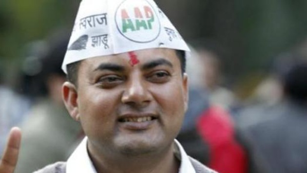 AAP MLA Som Dutt’s appeal against the sentence in an assault case was rejected by the court. (HT File Photo) AAP MLA Som Dutt’s appeal against the sentence in an assault case was rejected by the court. (HT File Photo)