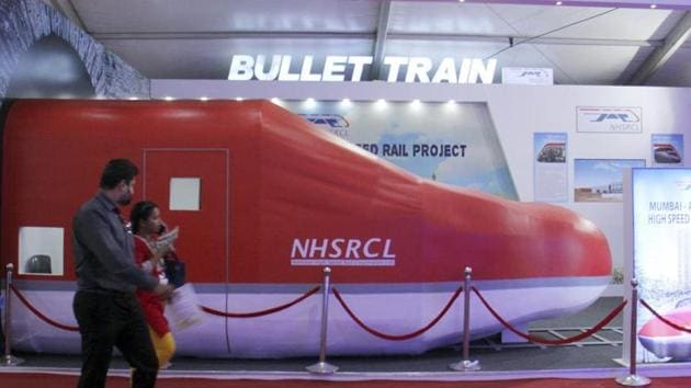 The fare for the Mumbai- Ahmedabad bullet train would be around Rs 3,000, an official of the National High Speed Rail Corporation Ltd (NHSRCL) said on Thursday.(Pramod Thakur/HT File Photo)