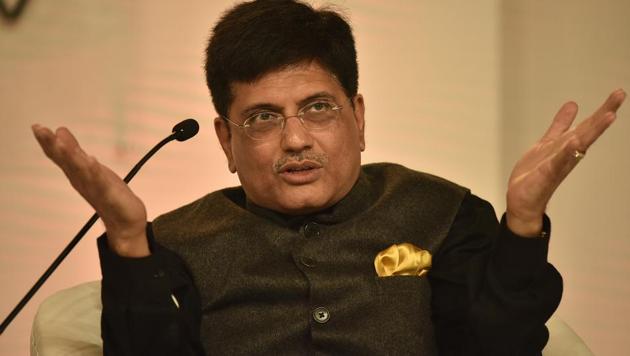 Railways minister Piyush Goyal, a key backroom strategist of the ruling Bharatiya Janata Party, lamented that the primary message that he was trying to deliver was lost in the rush to highlight his mistake.(RAJ K RAJ/HT PHOTO)