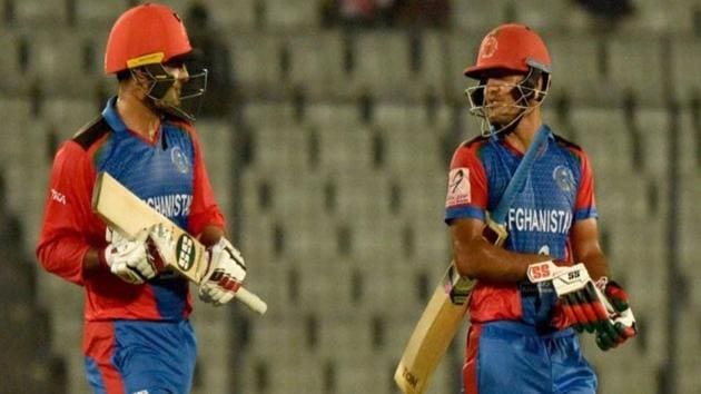 Afghanistan’s Mohammad Nabi (L) and Najibullah Zadran (R) hit 7 sixes off 7 balls(Twitter)