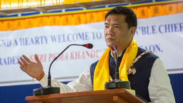 Arunachal Pradesh Chief Minister Pema Khandu.(Photo: @PemaKhanduBJP/ Twitter)