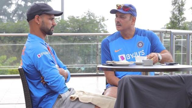 Shikhar Dhawan, Ravi Shastri (Ravi Shastri/Twitter) Shikhar Dhawan, Ravi Shastri (Ravi Shastri/Twitter)