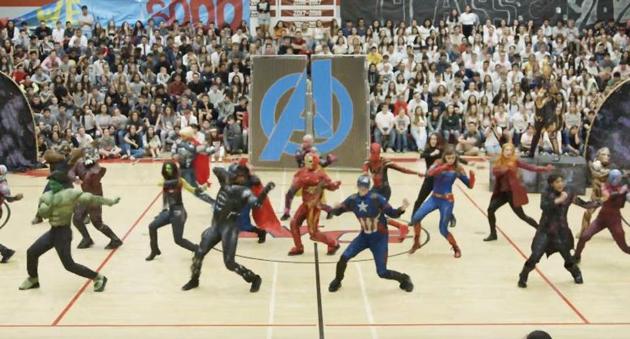 High school kids recreate Avengers Endgame’s fight scene.