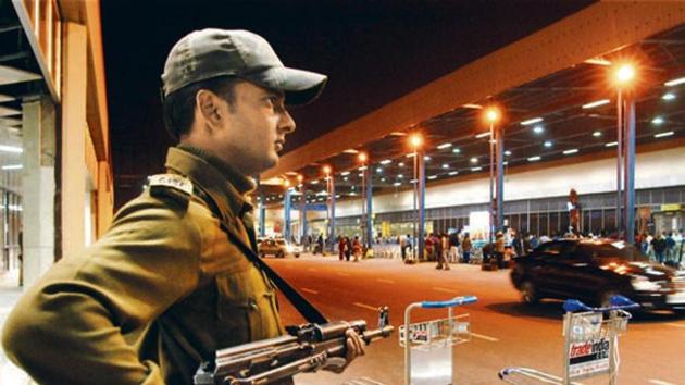 As of now, of the 100 operational airports, 61 are covered by the CISF while the rest are covered by local police.(HT Photo)