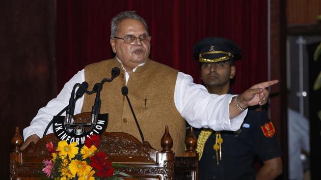 Jammu & Kashmir Governor Satya Pal Malik said that the Centre was eager to help the people of the region and urged them to come forward with their demands.(PTI Photo)