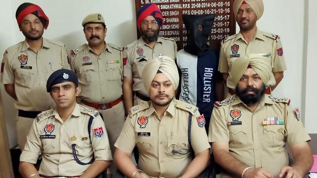 Rape accused arrested by the Jamalpur police in Ludhiana on Sunday. (HT PHOTO) Rape accused arrested by the Jamalpur police in Ludhiana on Sunday. (HT PHOTO)