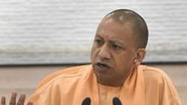 Uttar Pradesh chief minister Yogi Adityanath, his ministers and his bureaucrats played ‘desert survival’, a simulation exercise prepared by the Indian Institute of Management-Lucknow (IIM-L) to foster team spirit in government functioning(PTI)