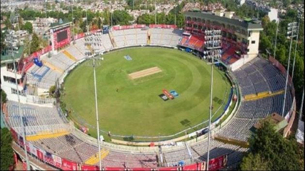 A file photo of Mohali’s IS Bindra PCA Stadium.(Twitter)