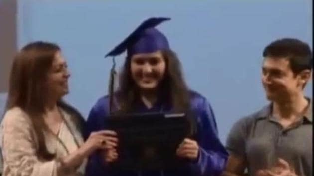 Sara Ali Khan receives her graduation certificate from Aamir Khan, Nita Ambani.