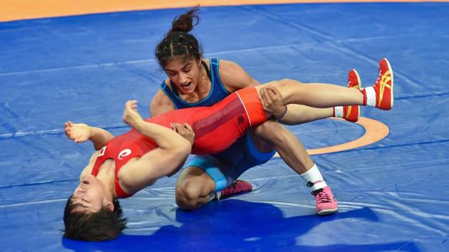File photo of Vinesh Phogat. (PTI) File photo of Vinesh Phogat. (PTI)