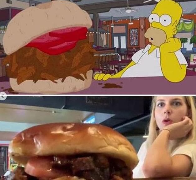 Two Swiss women have recreated Homer Simpson’s gourmandizing tour of New Orleans.(Instagram)