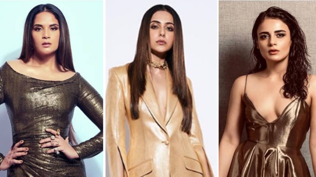 We were mighty disappointed when actors Radhika Apte, Radhika Madan, Richa Chadha and Rakul Preet Singh tried their hands at the upcoming trend, and failed to hit the mark.(Instagram)
