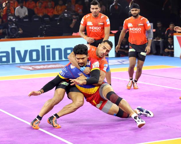 U Mumba beat UP Yoddha 39-36.(Pro Kabaddi League)