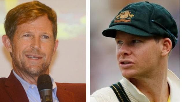 Jonty Rhodes and Steve Smith.(Getty/HT Collage)