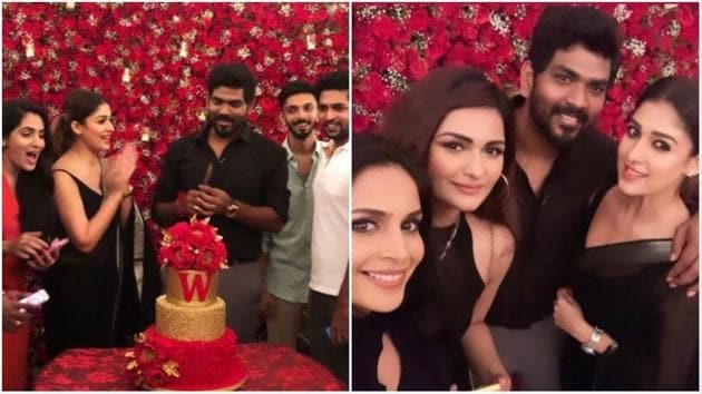 Vignesh Shicvan celebrated his 34th birthday with friends.