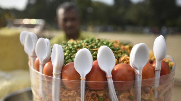 Plastic manufacturers, however, say that of banning ‘single-use-plastic’ could lead to job cuts and unemployment, and instead the government must focus on managing plastic waste better. “We use hundreds of single-use plastic items in everyday use. It would be hard to ban them. Instead authorities can differentiate between recyclable and non-recyclable items and adopt new technologies and experts to manage them. (Raj K Raj / HT Photo) Plastic manufacturers, however, say that of banning ‘single-use-plastic’ could lead to job cuts and unemployment, and instead the government must focus on managing plastic waste better. “We use hundreds of single-use plastic items in everyday use. It would be hard to ban them. Instead authorities can differentiate between recyclable and non-recyclable items and adopt new technologies and experts to manage them. (Raj K Raj / HT Photo)