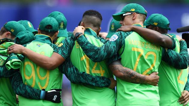 File photo of South African team in a huddle ahead of a match.(Getty Images)