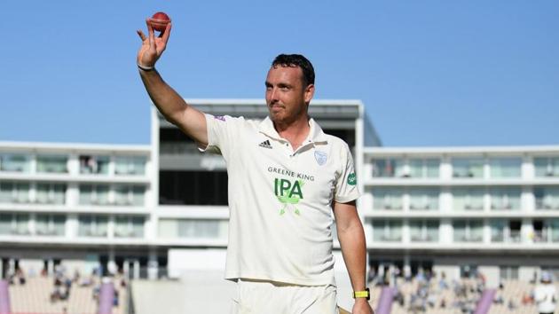 Former South Africa pacer Kyle Abbott after his record-breaking performance(Hampshire)